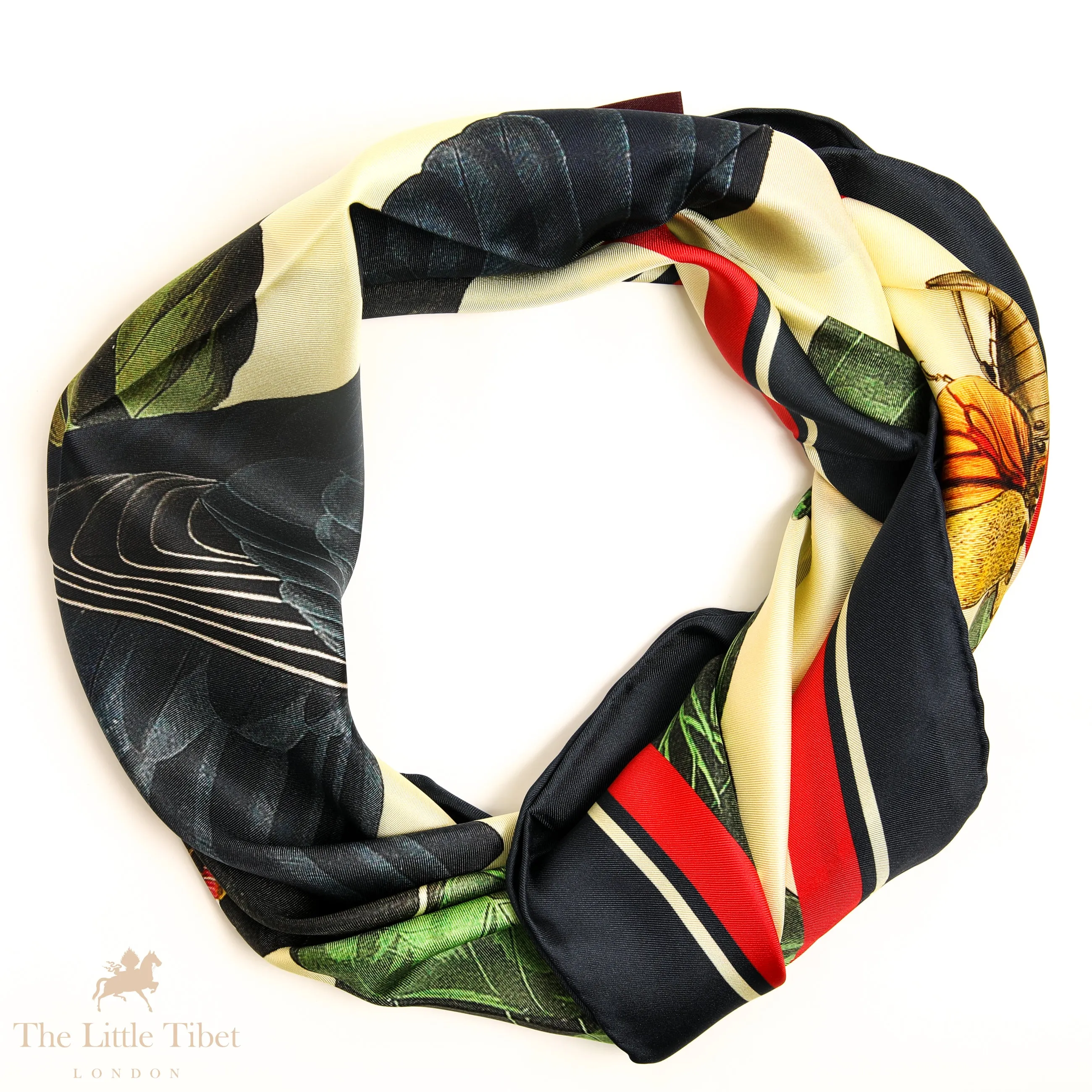 Love in Eternity pure silk Square scarf