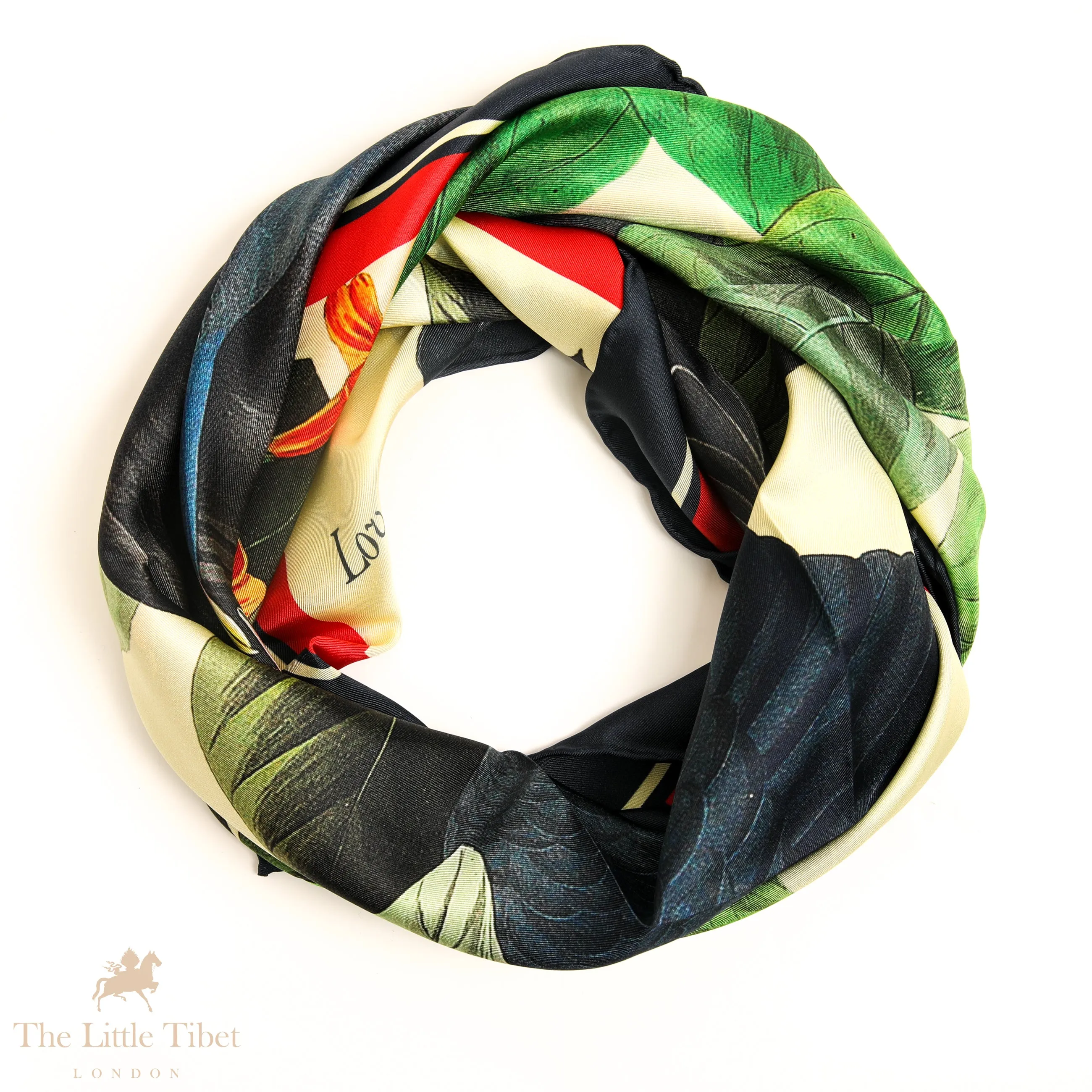 Love in Eternity pure silk Square scarf