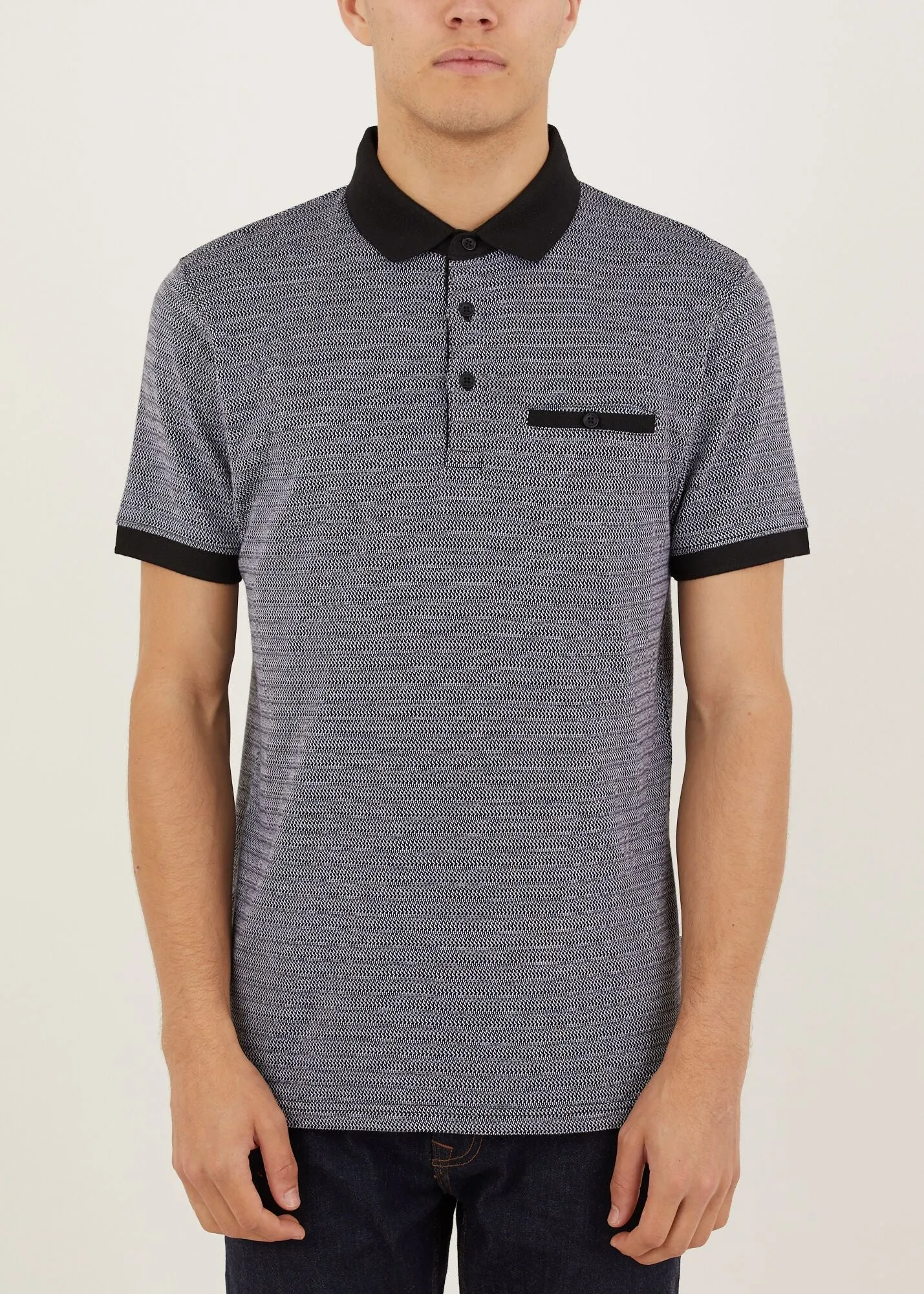 Lowfield Polo Shirt - Grey/Black