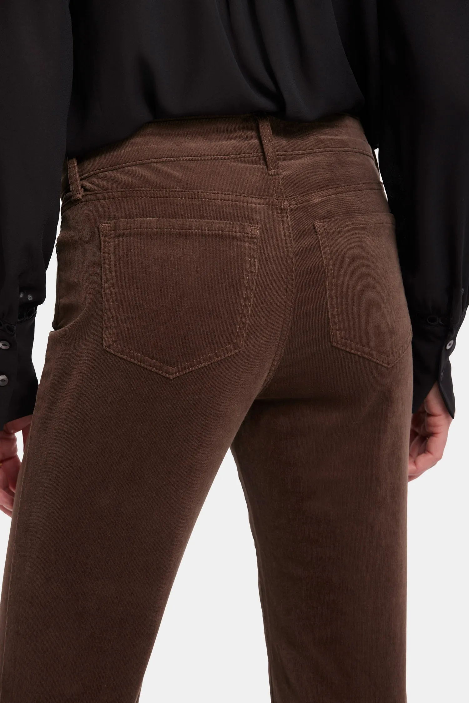 Marilyn Straight Pants In Petite - Coffee Bean