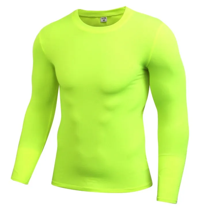 Men's Long Sleeve Compression-Rash Guard Workout Shirts