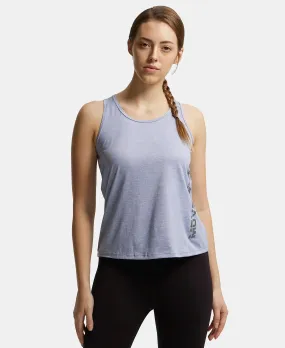 Microfiber Fabric Graphic Printed Tank Top With Breathable Mesh - Even Tide