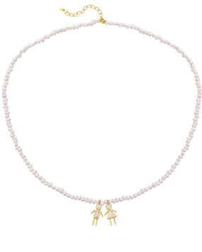 Mini Me Pearl Necklace - 18K Gold Vermeil