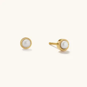 Mini Pearl Stud Earrings