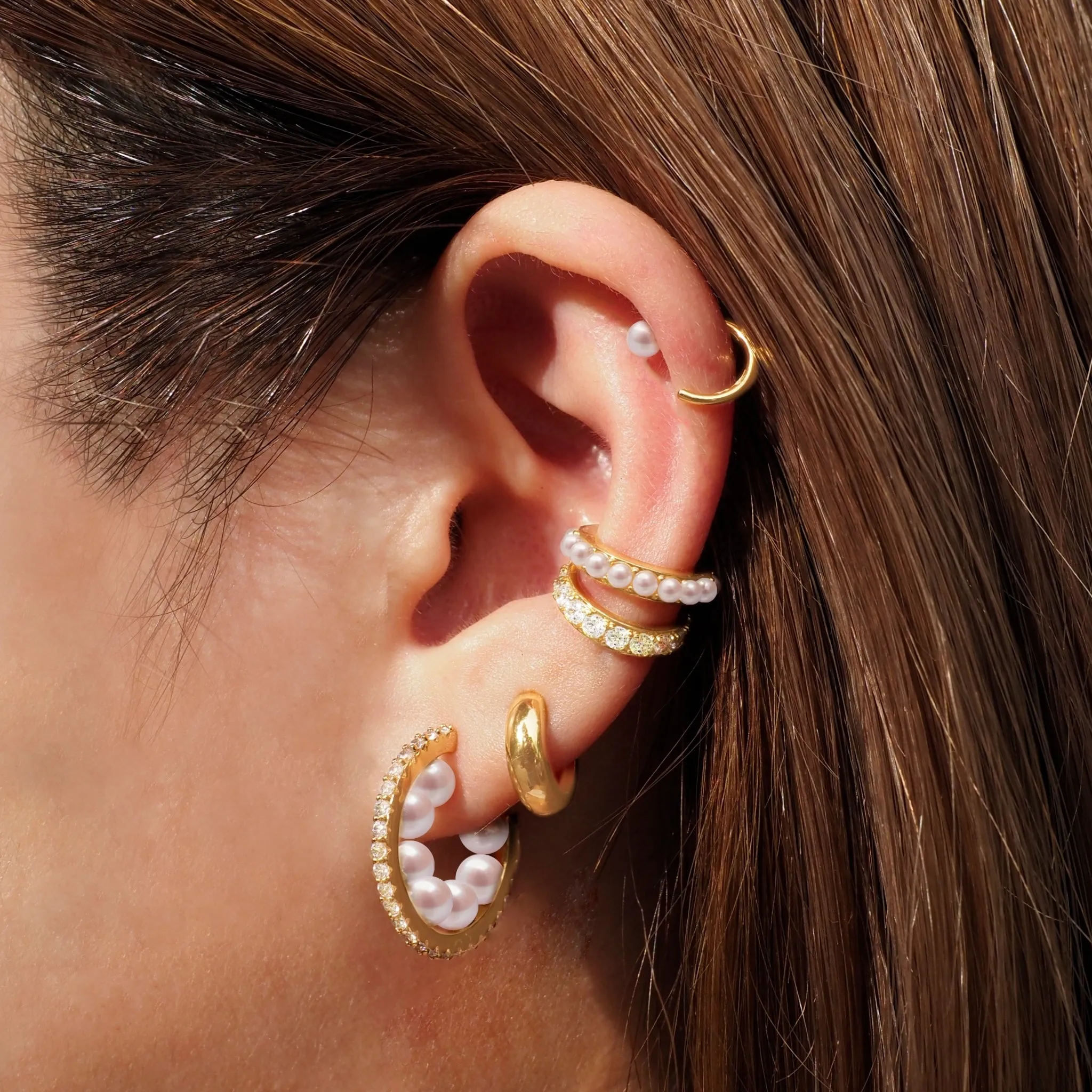 Mini Pearls Ear cuff