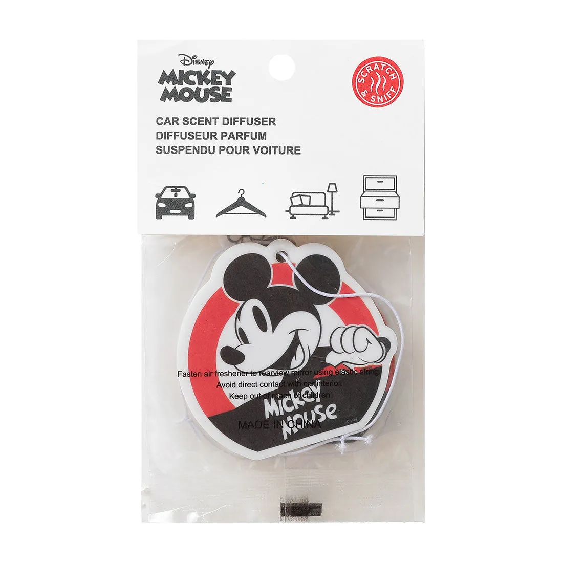 MINISO Mickey Mouse Collection 2.0 Hanging Car Scent Diffuser-2pcs(Sandalwood)