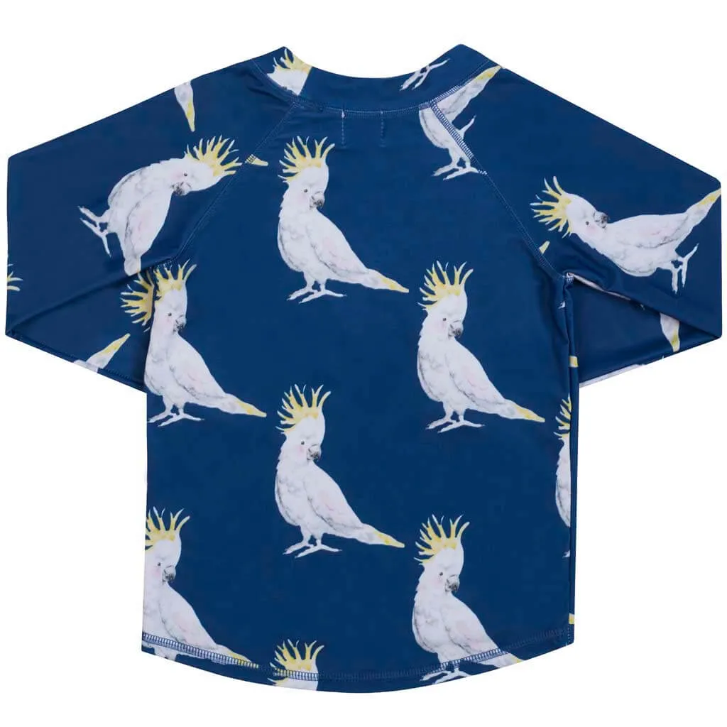 Navy Cockatoo Kids' Rash Top