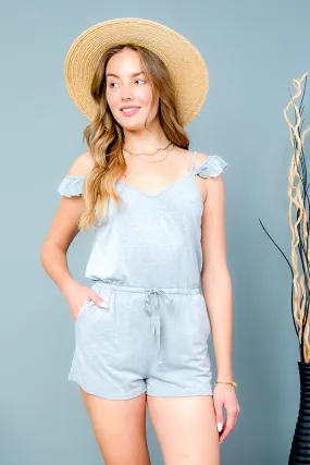 Off The Shoulders Romper W-Pockets (LP81009)