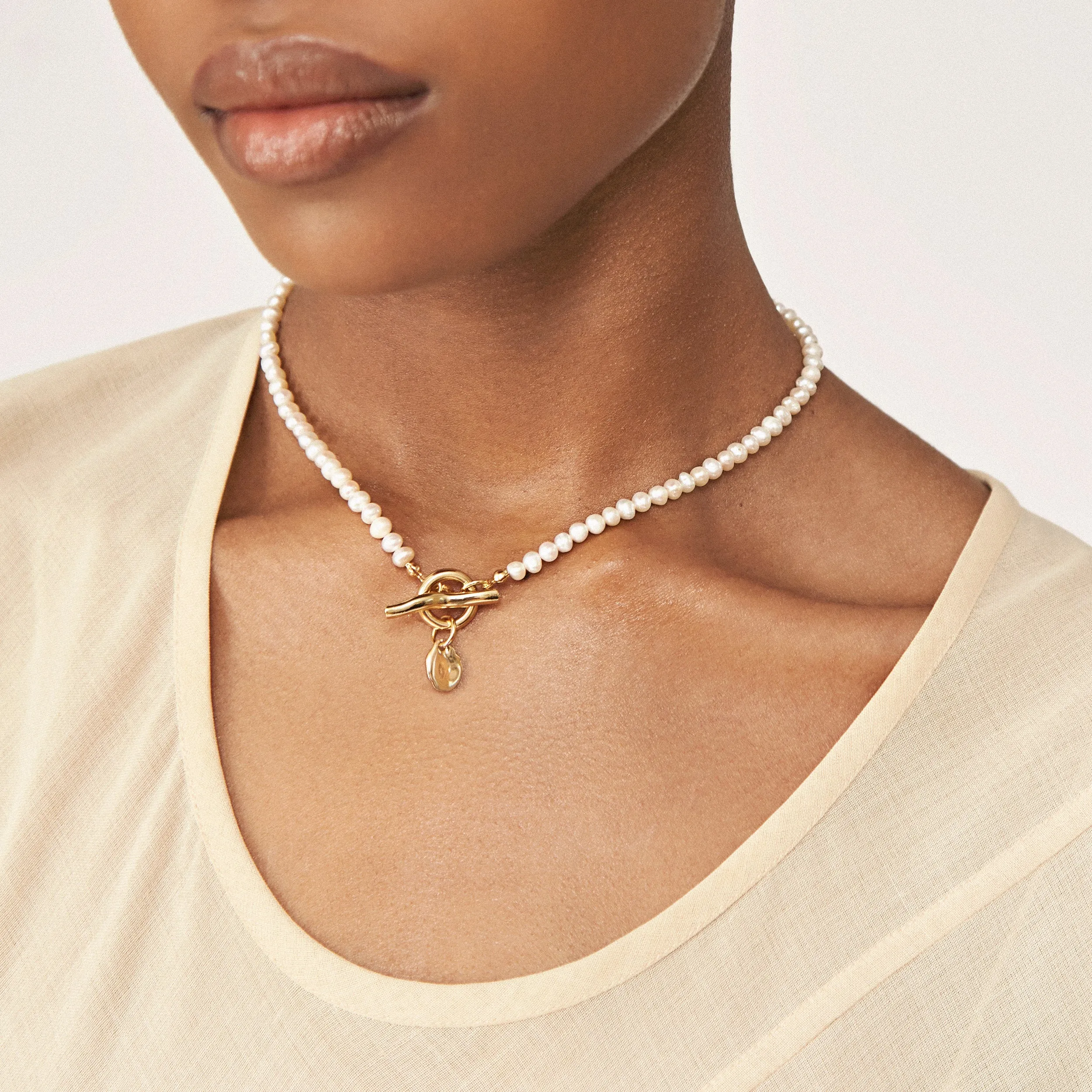 Orla Pearl Collar - Gold