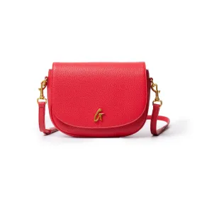 PEBBLE SHOULDER BAG RED MEDIUM