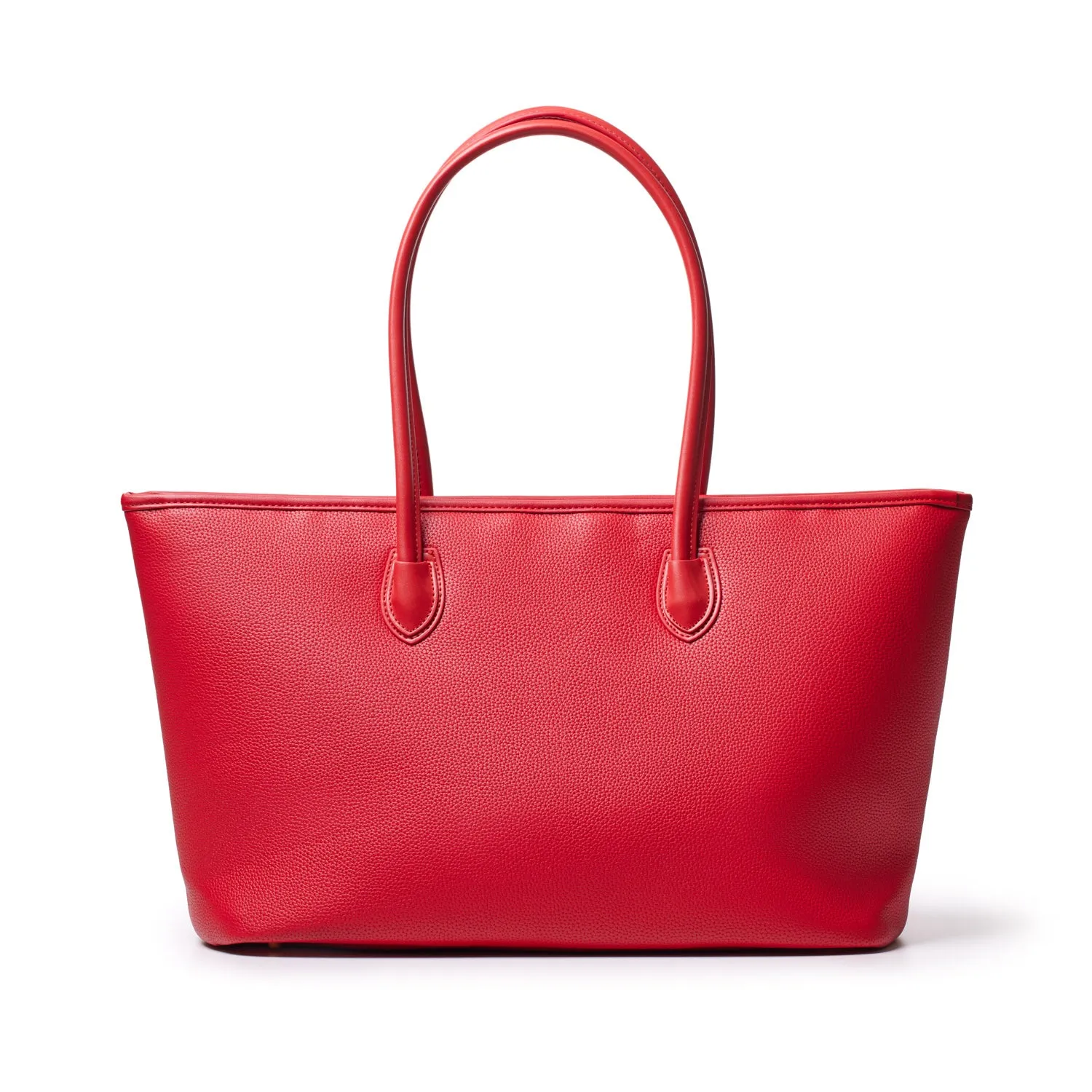 PEBBLE TOTE BAG RED