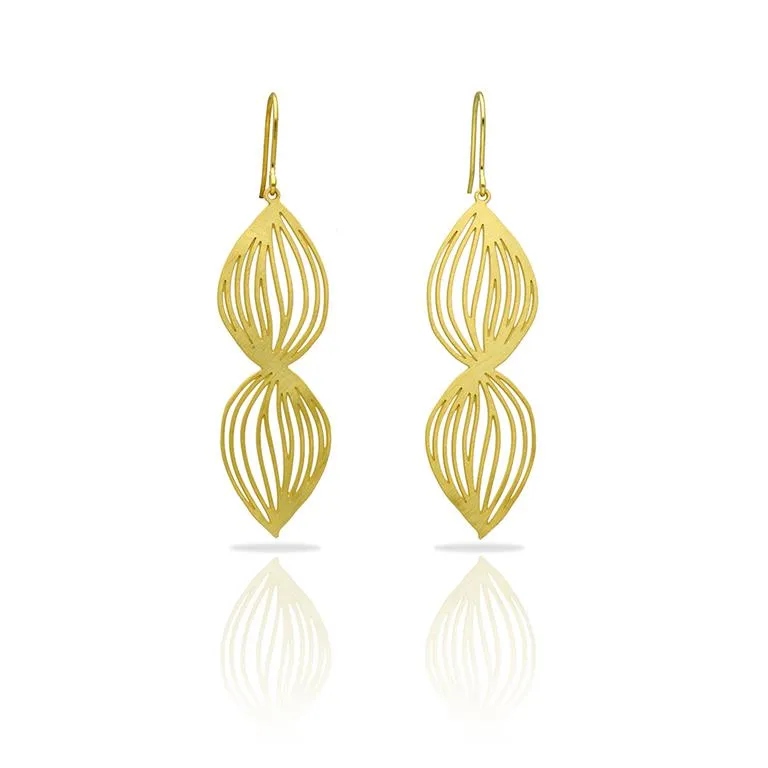 RAS Life Gold Long Earrings