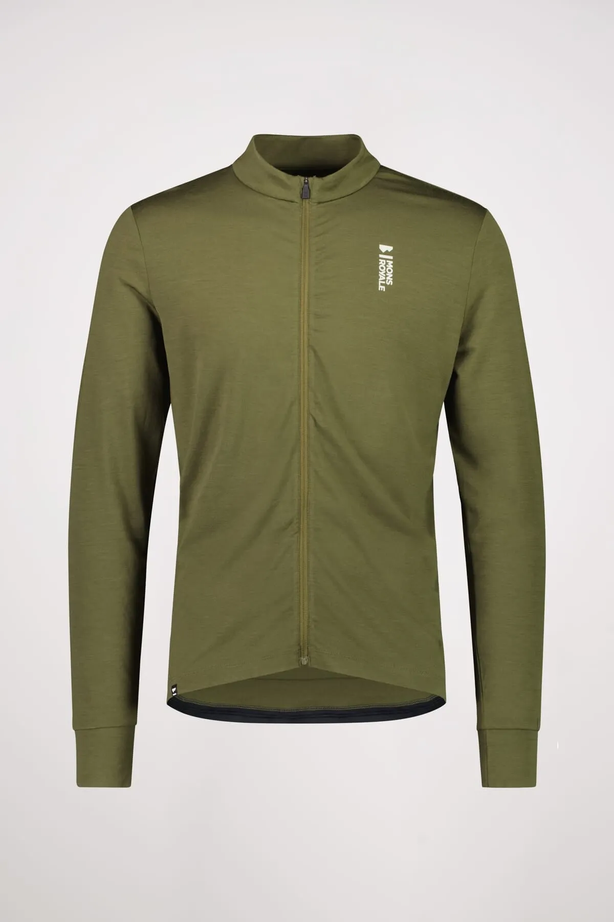 Roam Cargo Merino Shift Full Zip LS - Dark Olive