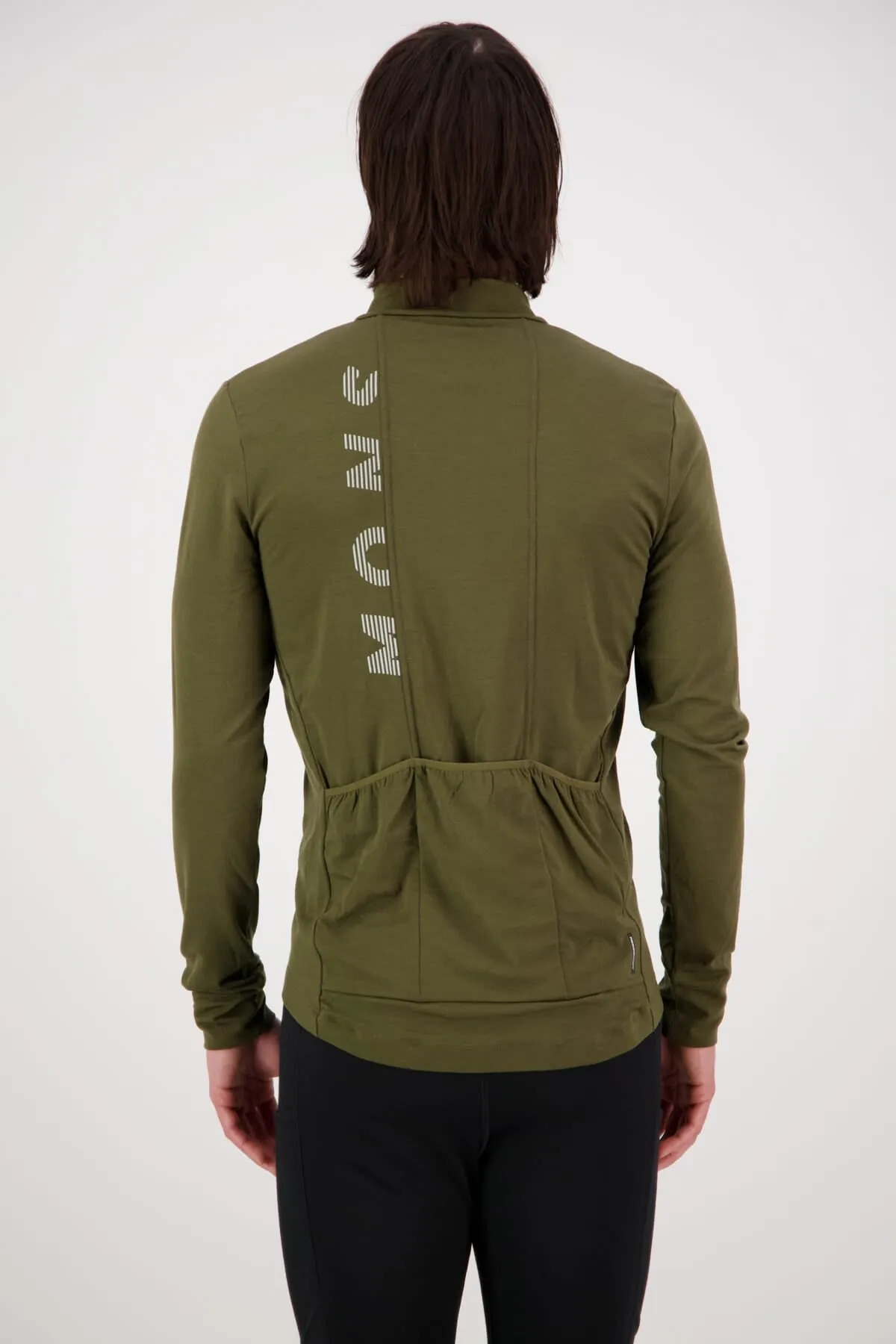 Roam Cargo Merino Shift Full Zip LS - Dark Olive