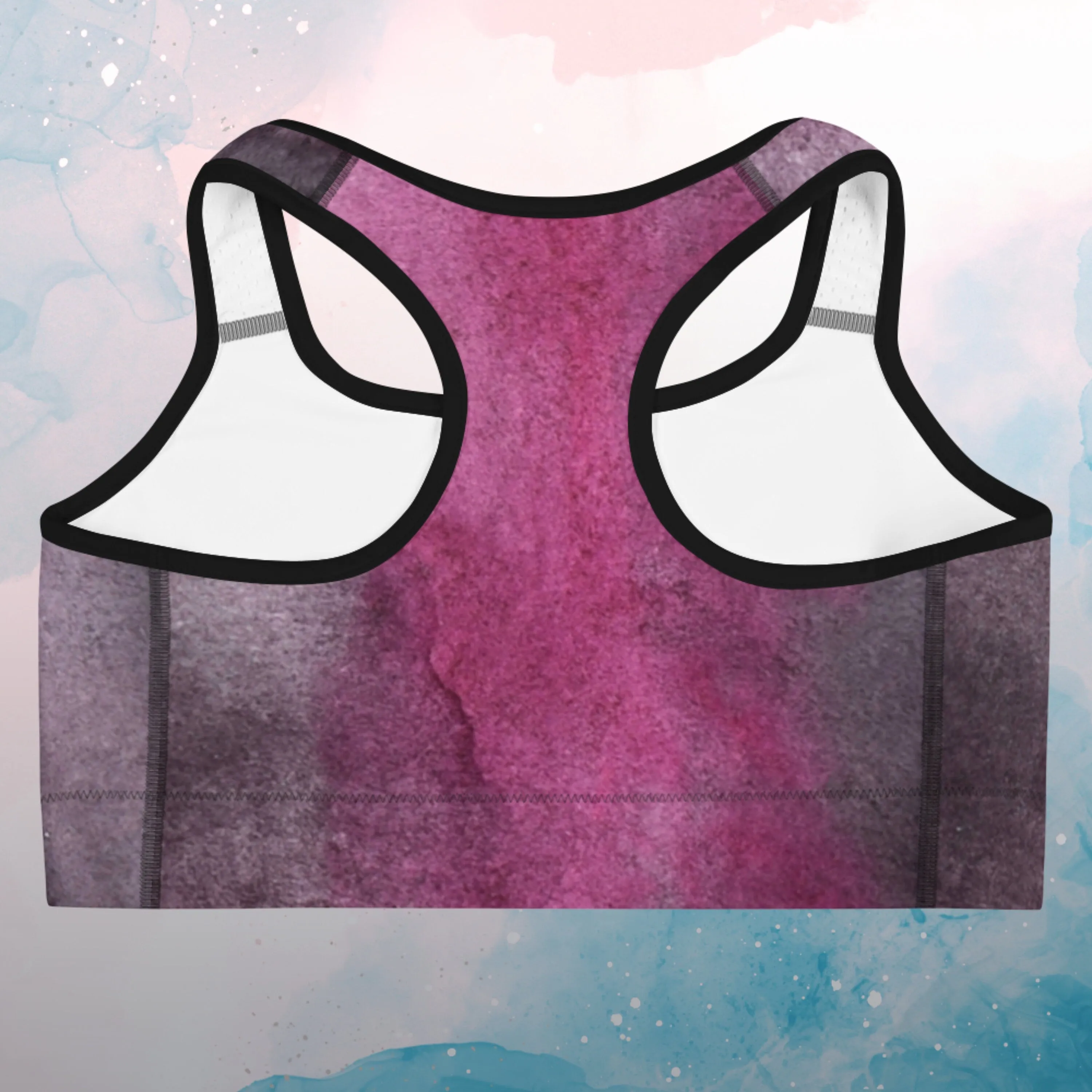 Ruby Purple Jewel Tone Womens Light Weight Sports Bra