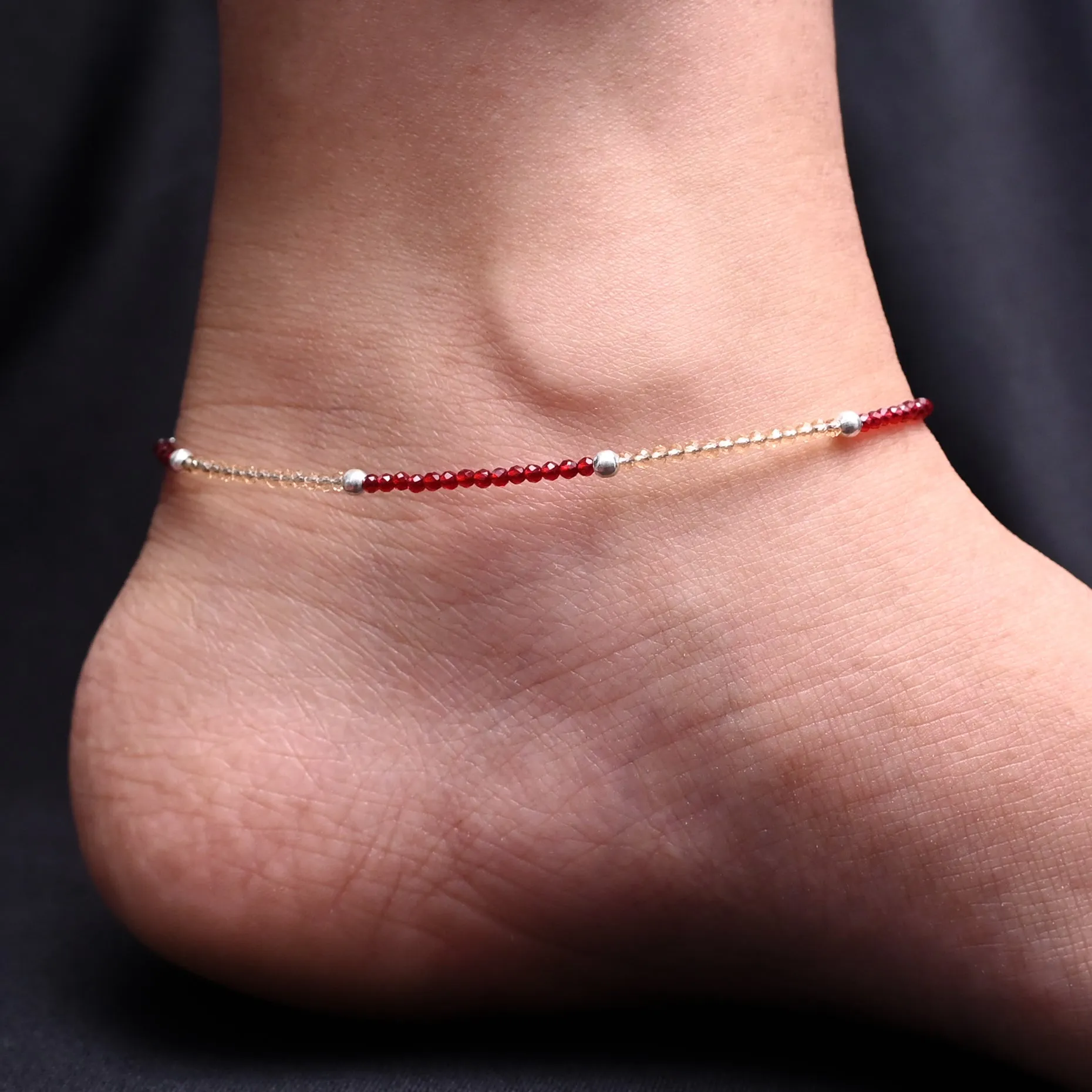 Silver "Spiritual Affection" Anklet