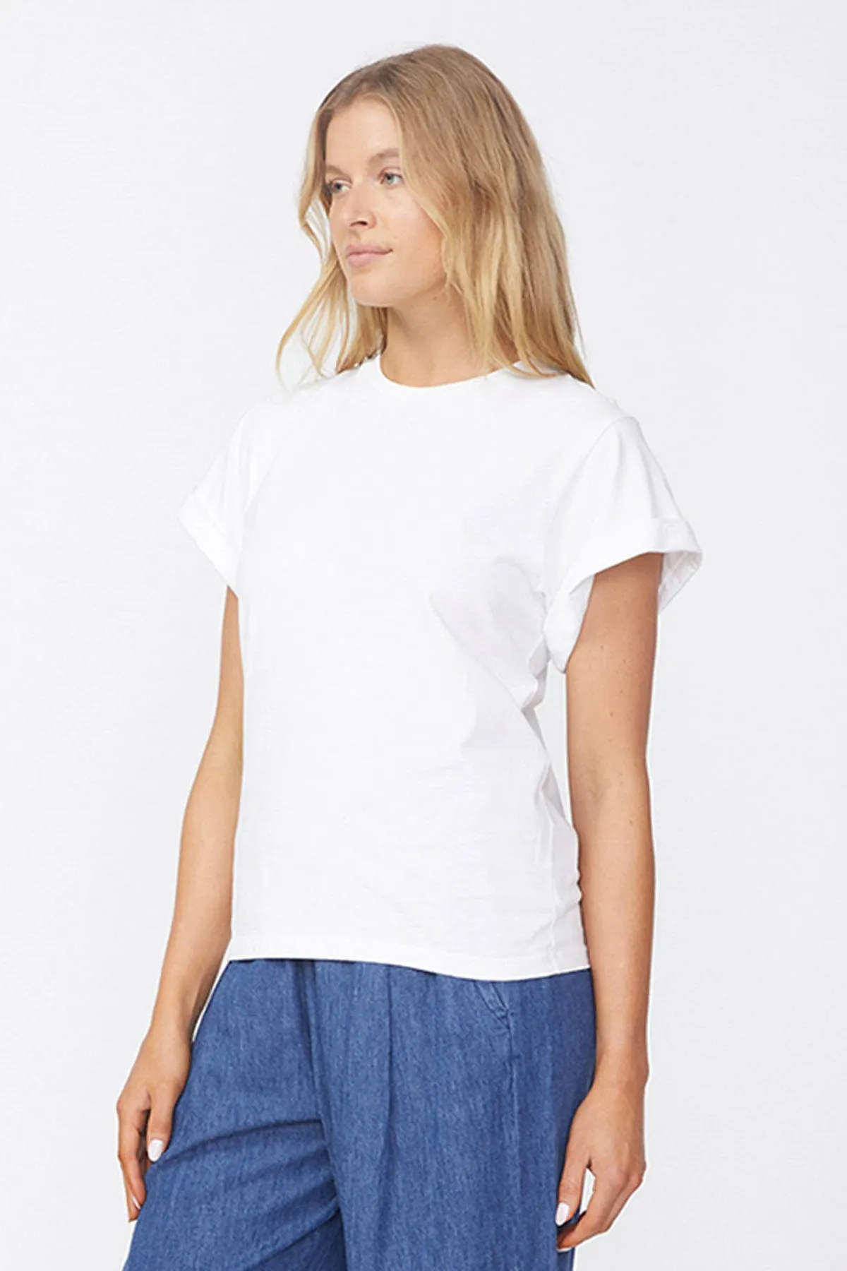 Stateside Cloud Jersey Oversized T-Shirt in Paper