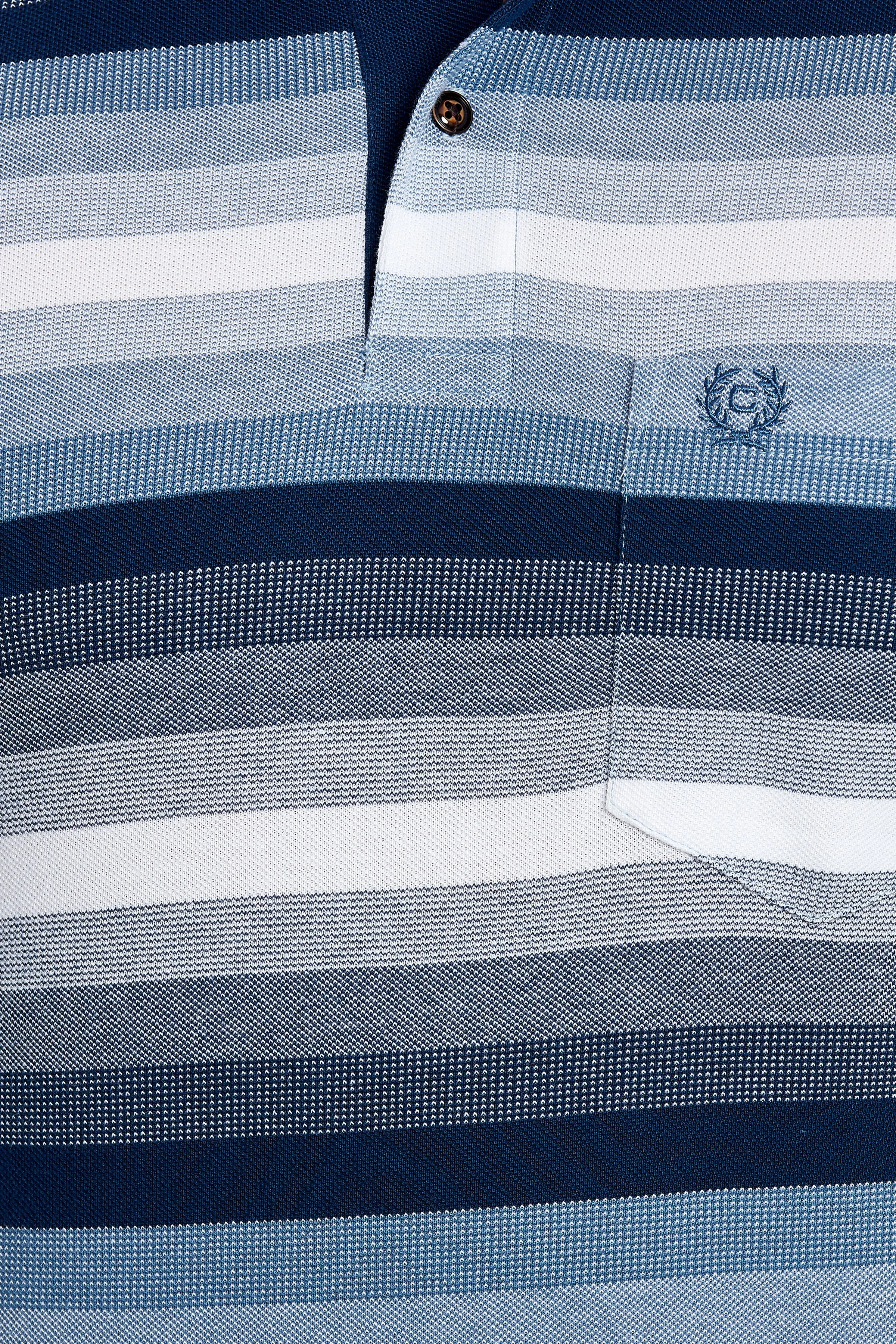 Stripe Pique Polo