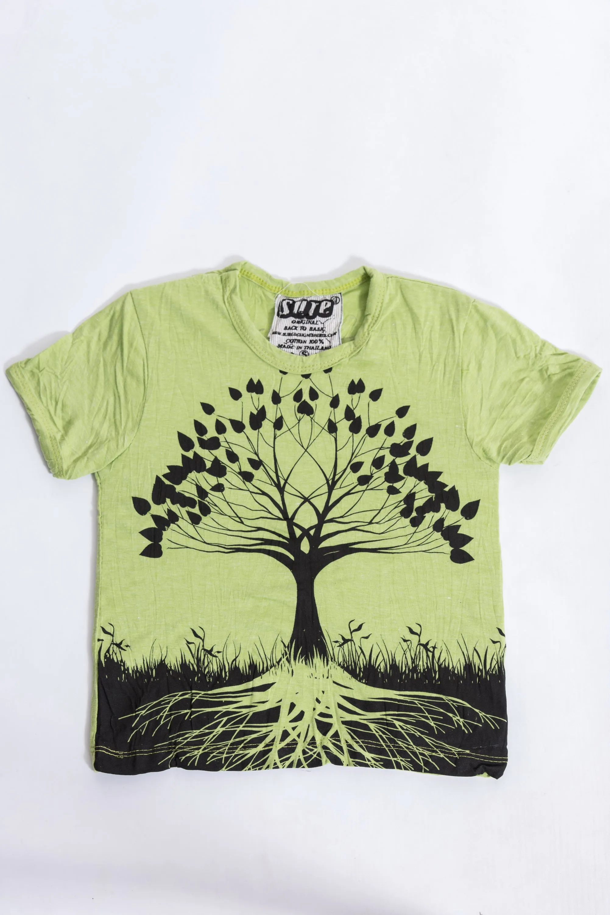 Sure Design Kids Tree Of Life T-Shirt Lime