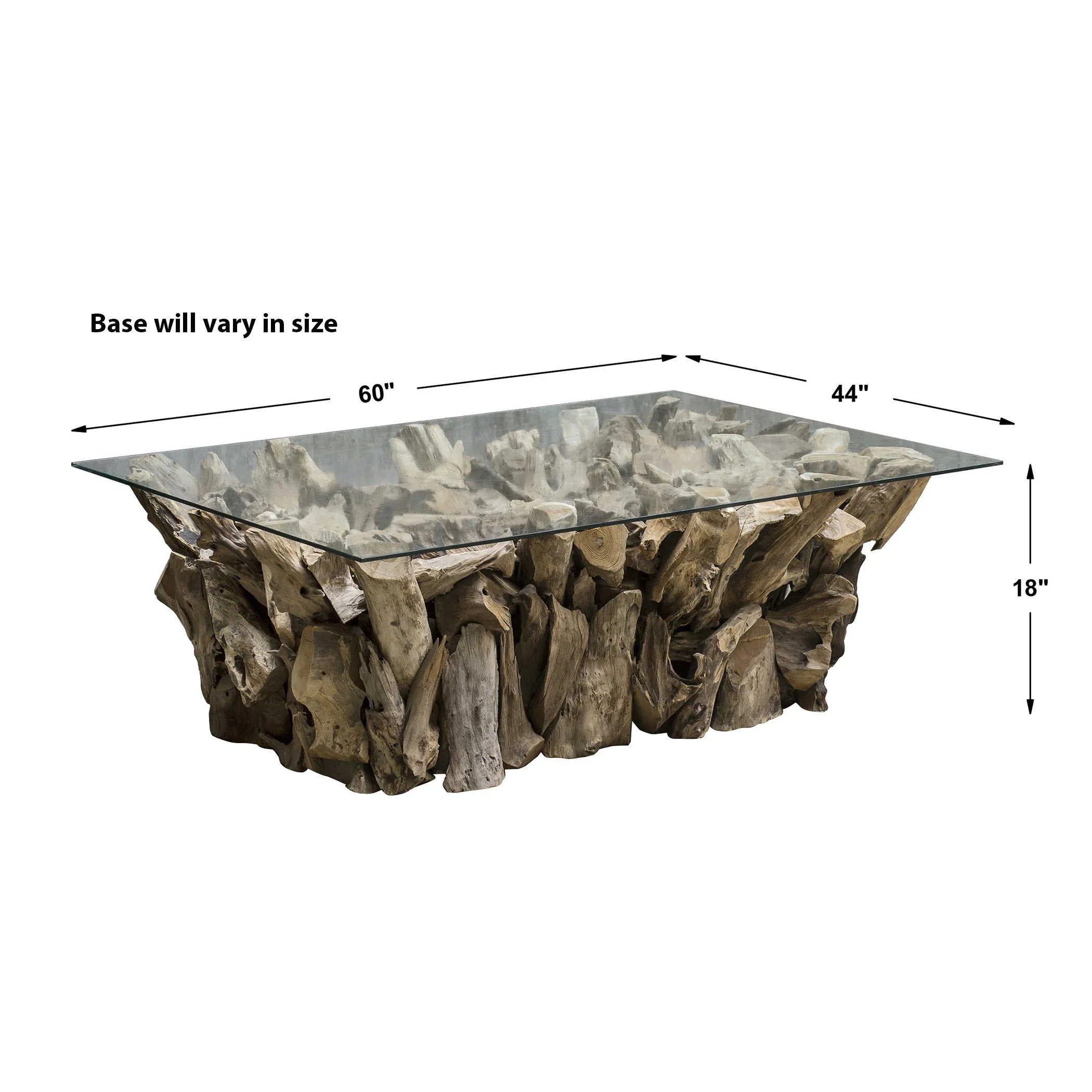 Teak Root 60" Coffee Table