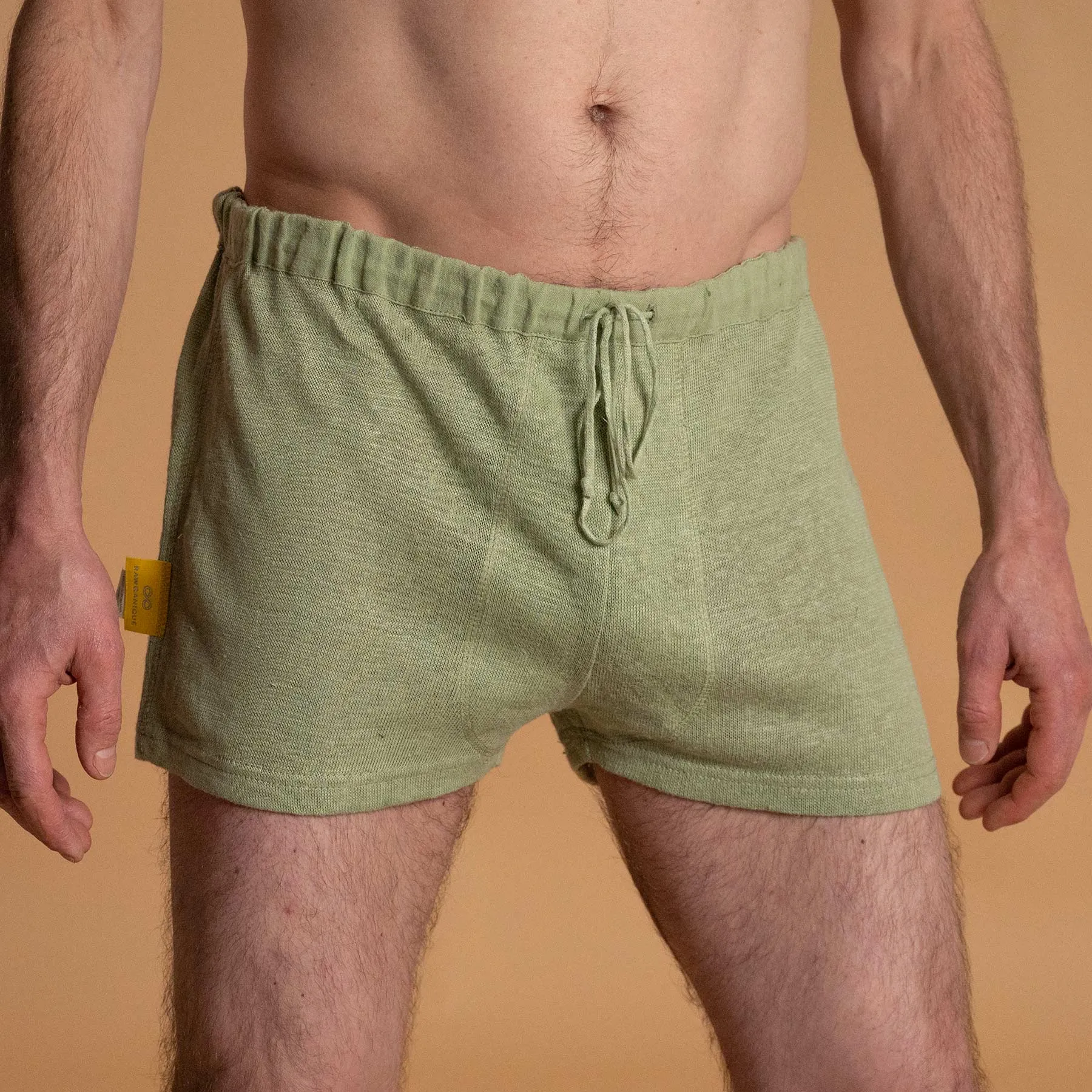 TELLURIDE 100% Organic Hemp Knit Boxer Briefs (OC Thread, 100% Biodegradable Organic Elastic Waist Options)