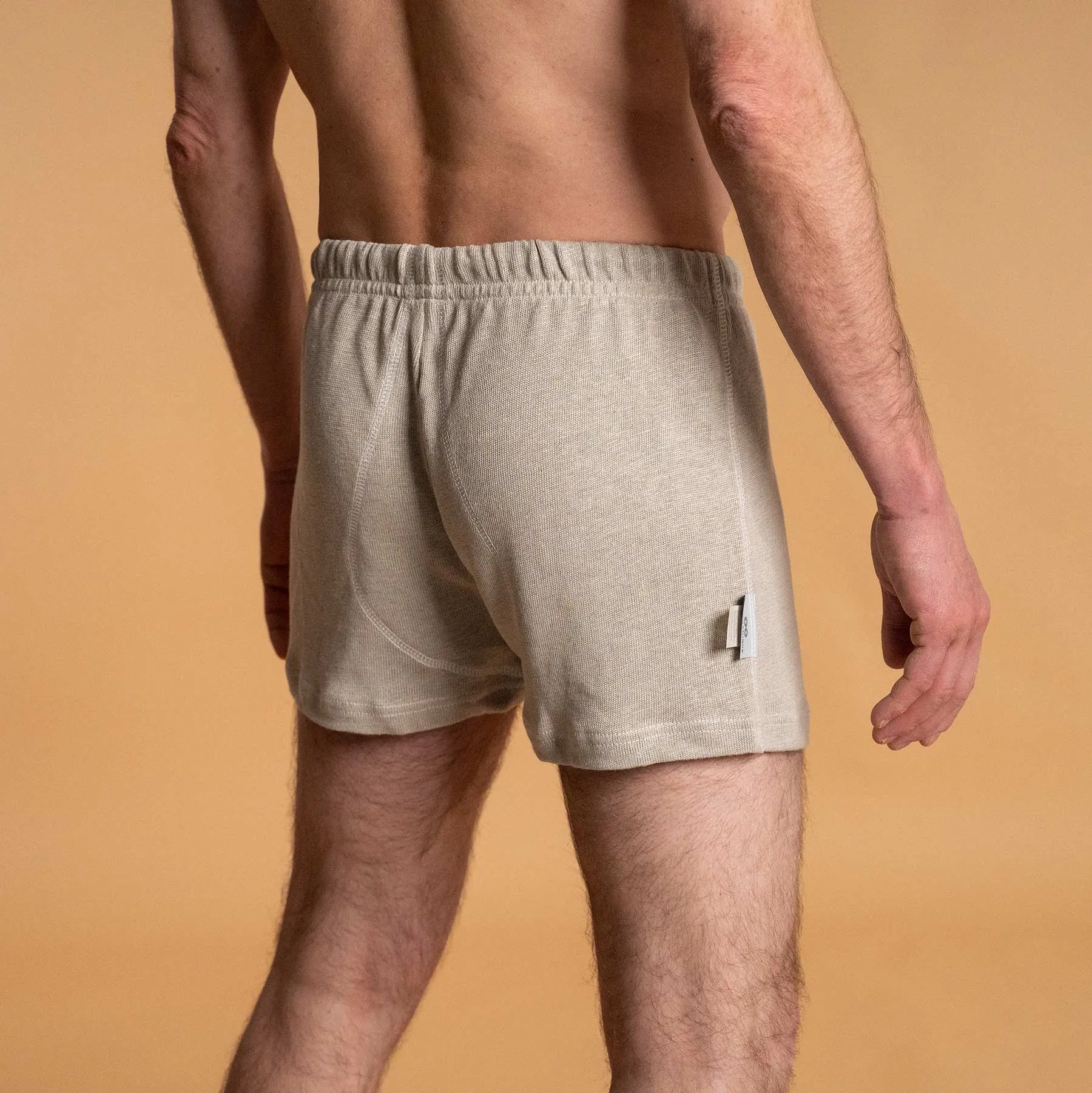 TELLURIDE 100% Organic Hemp Knit Boxer Briefs (OC Thread, 100% Biodegradable Organic Elastic Waist Options)