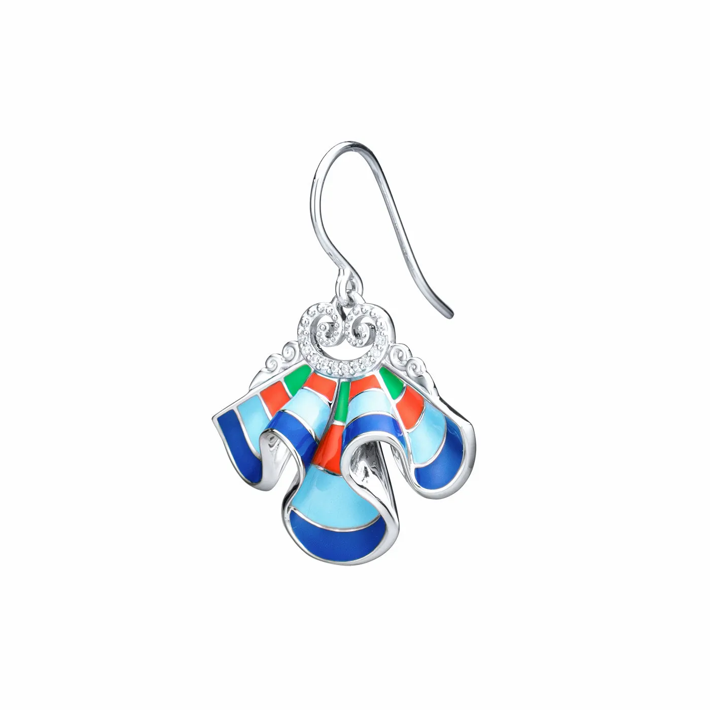 The Elegance of the Yi Earrings - Blue