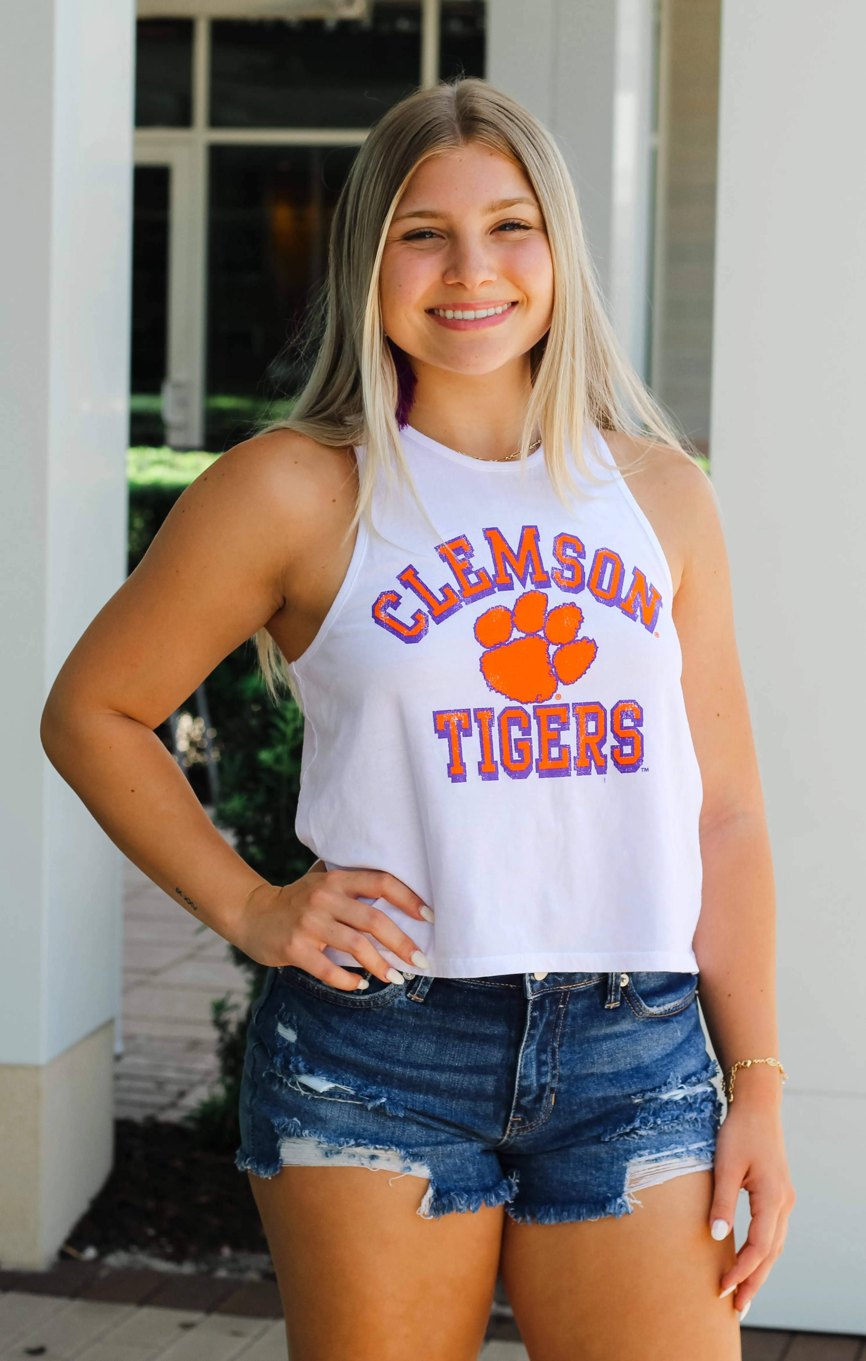 The Rachel Clemson Tigers Crop Tank