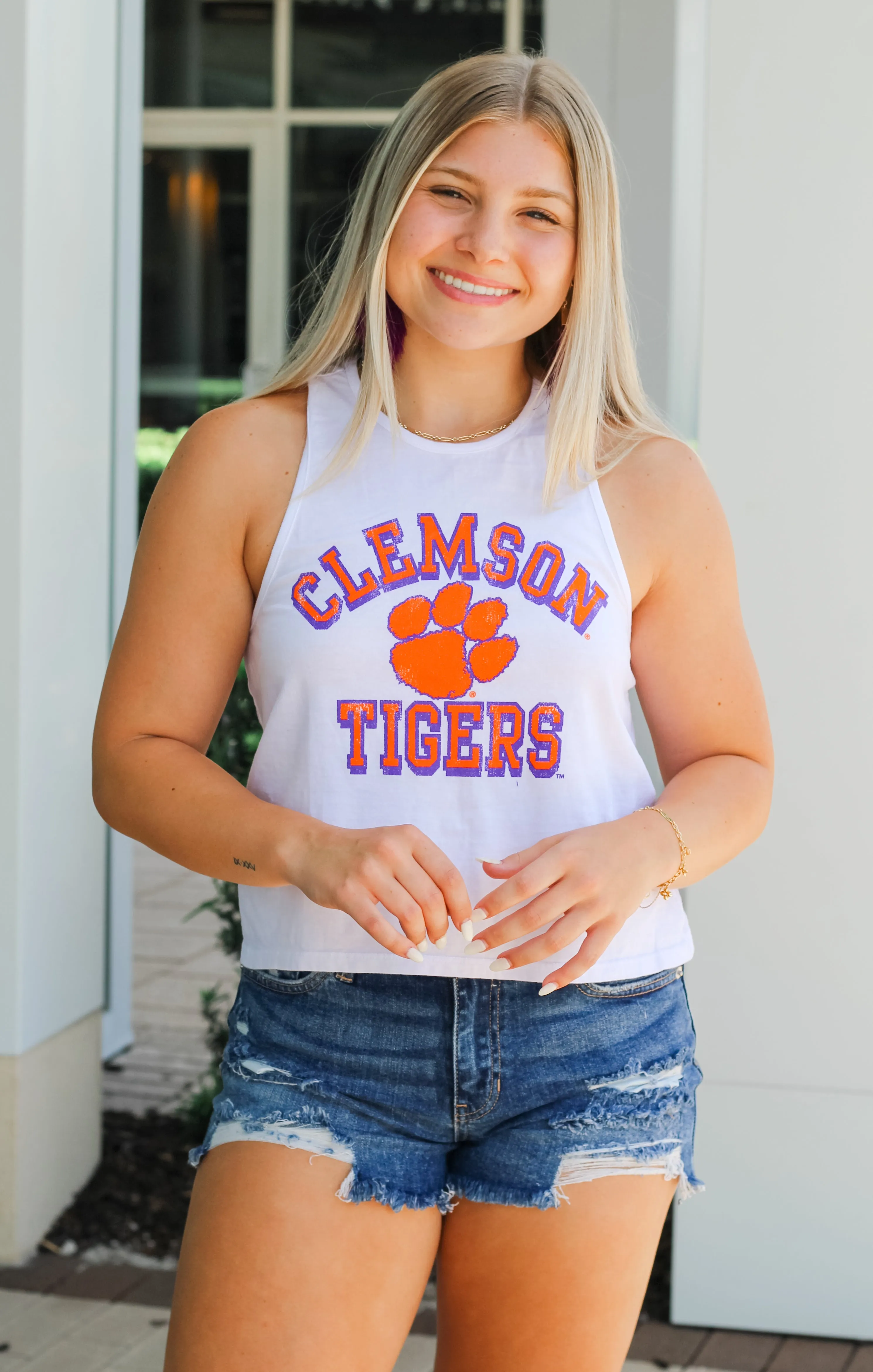 The Rachel Clemson Tigers Crop Tank