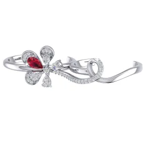 THE RED FLAME TWO FINGER RING