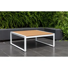 Tisbury White 34" Square Outdoor Coffee Table