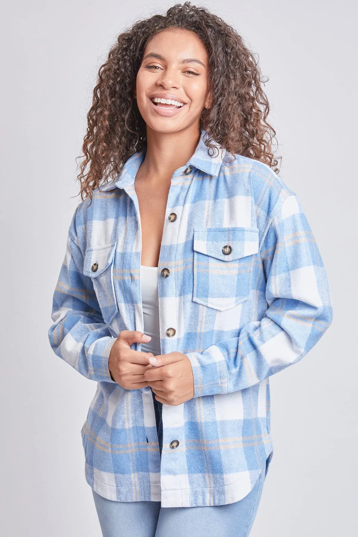 Women's Oversized Plaid Flannel Shacket