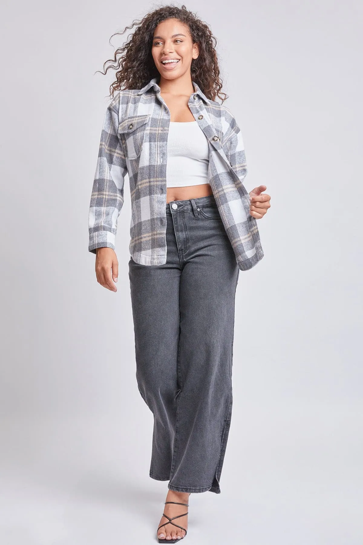 Women's Oversized Plaid Flannel Shacket