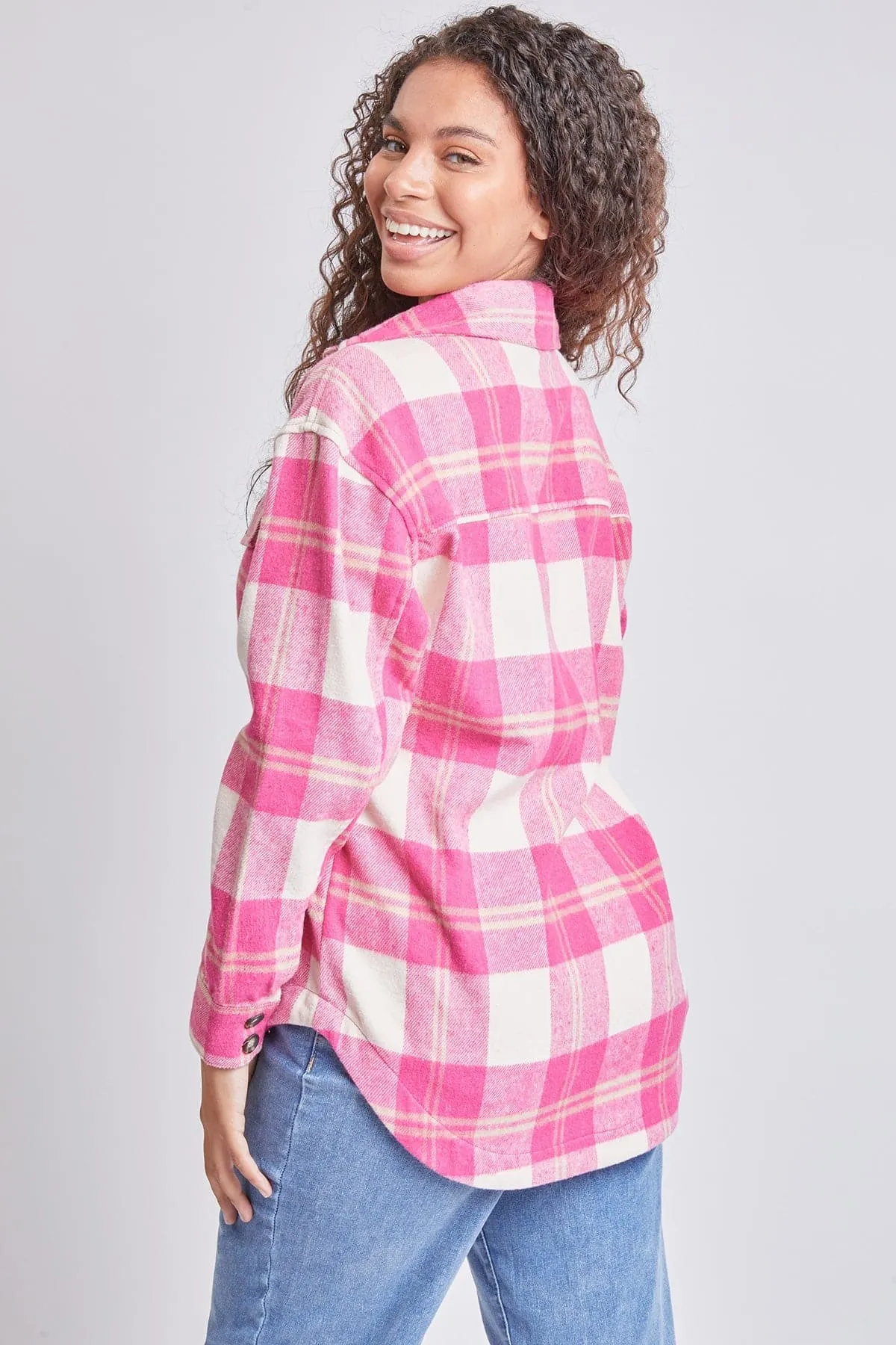 Women's Oversized Plaid Flannel Shacket