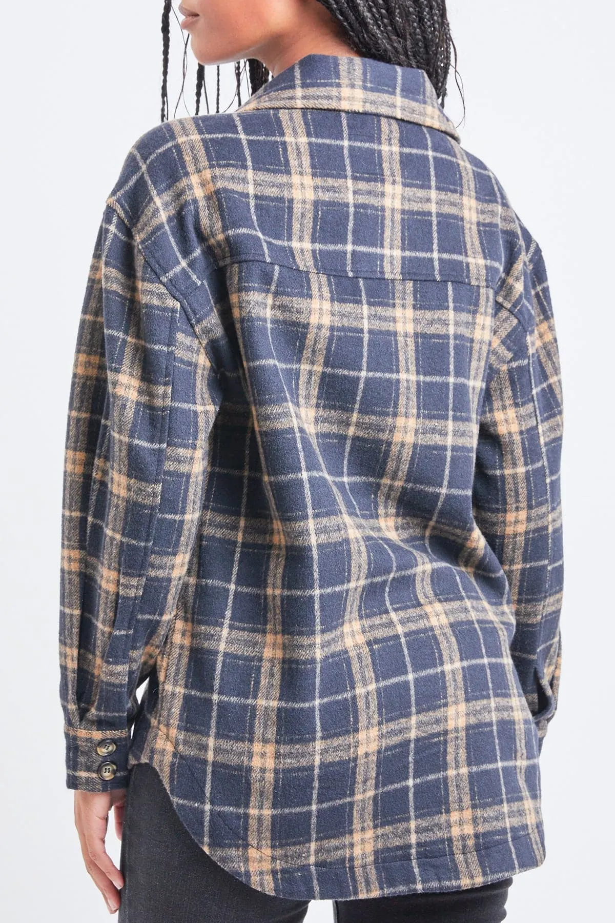 Women's Oversized Plaid Flannel Shacket